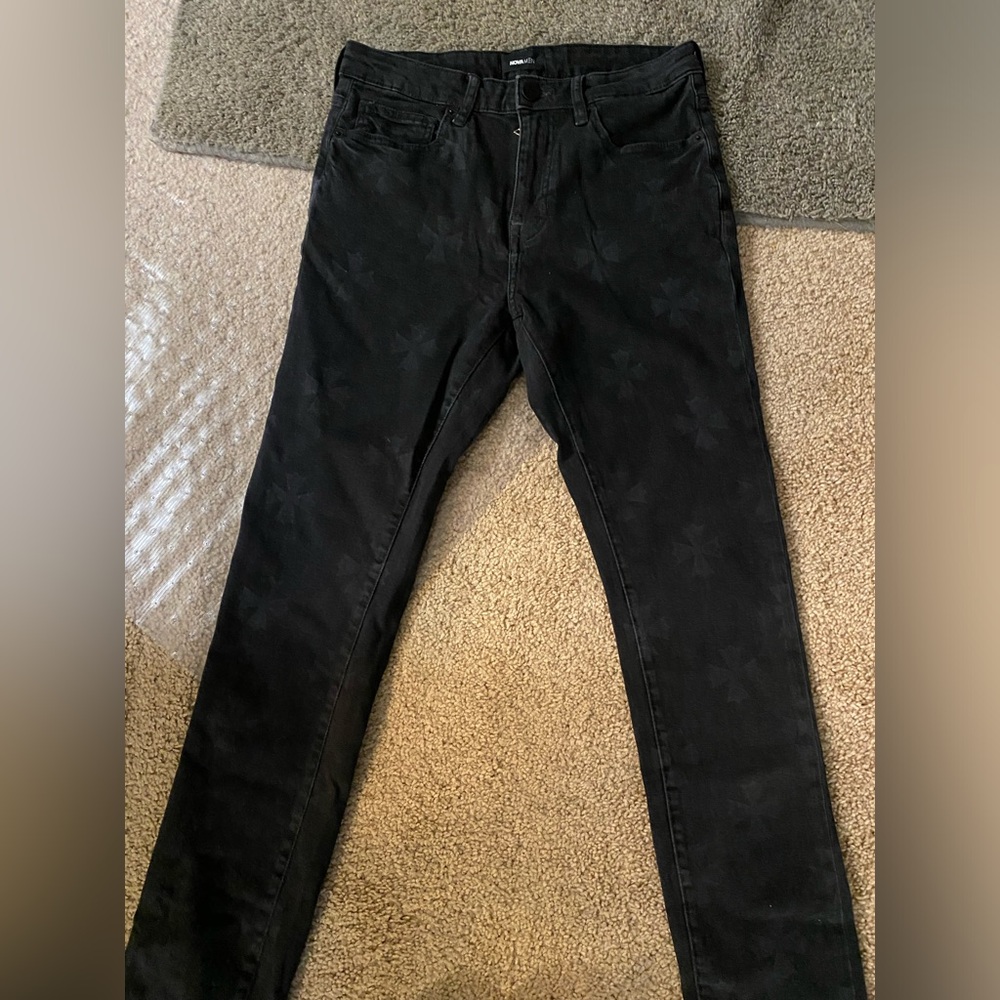30x30 Black Divine Cross Stacked Skinny Jeans… 
(Brand New NEVER WORN)